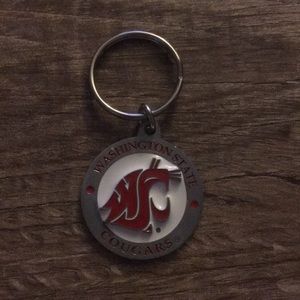 Washington State cougars keychain